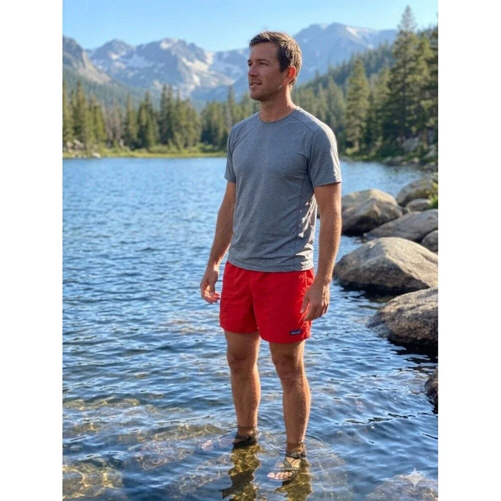 Patagonia Men's XL Red Baggies Shorts 4